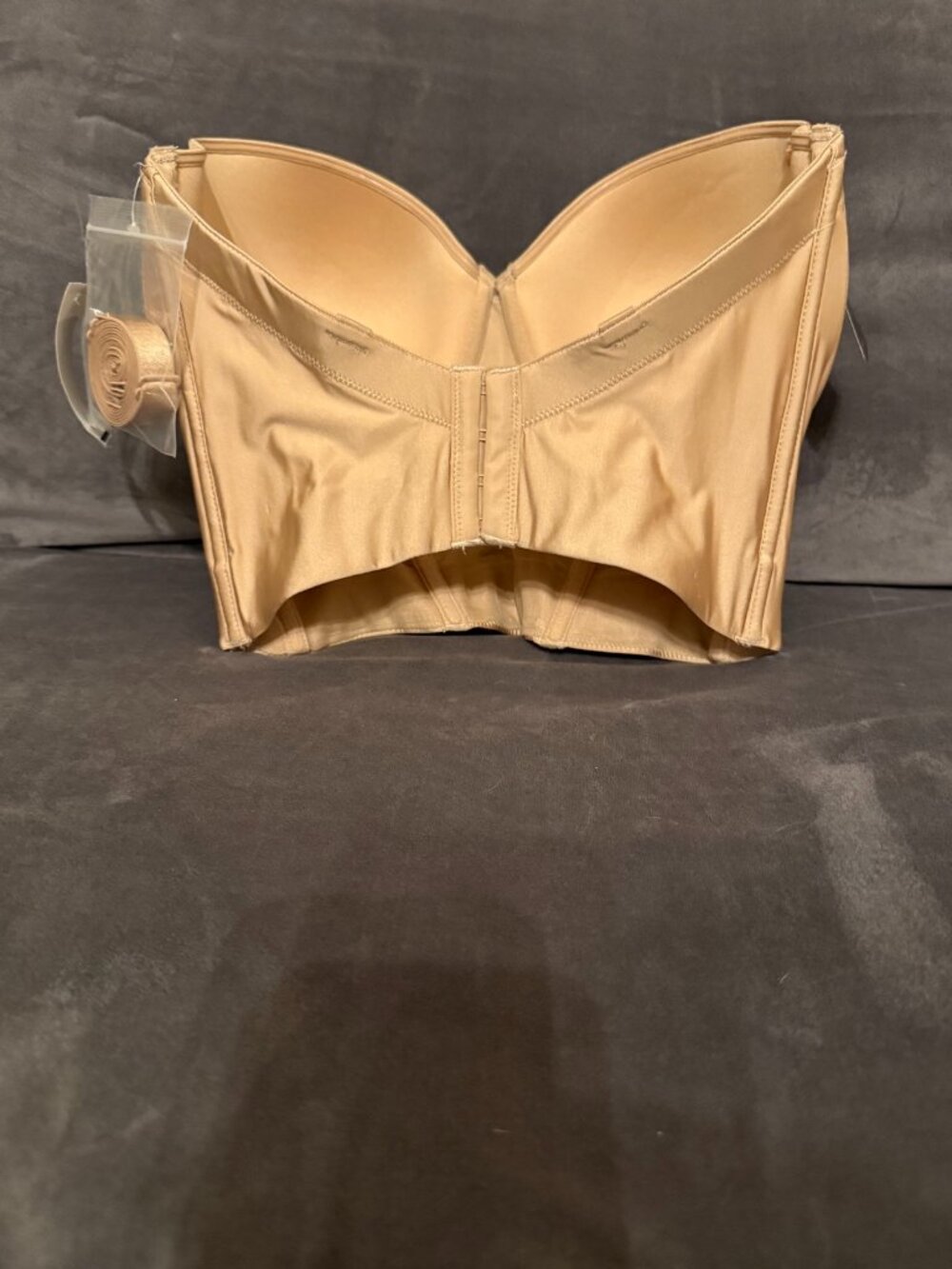 Nude Beige Longline Strapless Bra 34G NWT